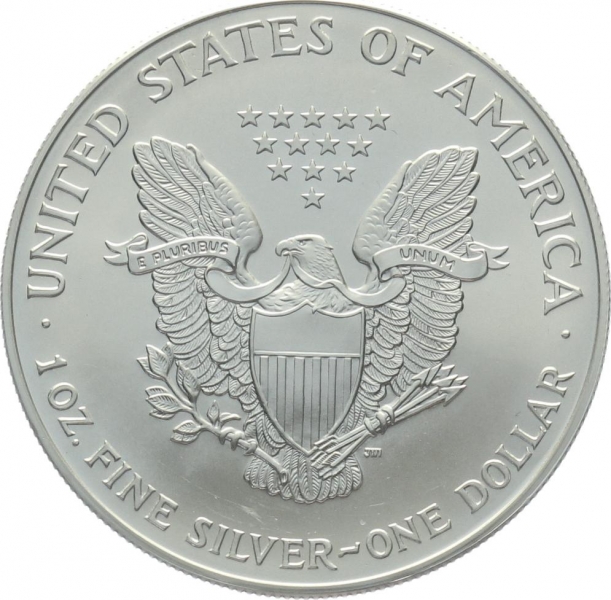 USA 1 Dollar 2002 Silver Eagle - 1 Unze Feinsilber